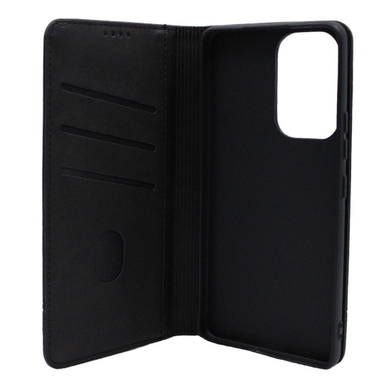LEATHER FLIP COVER WITH INTERNAL POCKET AND CARD HOLDER FOR SAMSUNG A53 5G 2022 BLACK. LEATHER FLIP COVER WITH INTERNAL POCKET AND CARD HOLDER FOR SAMSUNG A53 5G 2022 BLACK.
